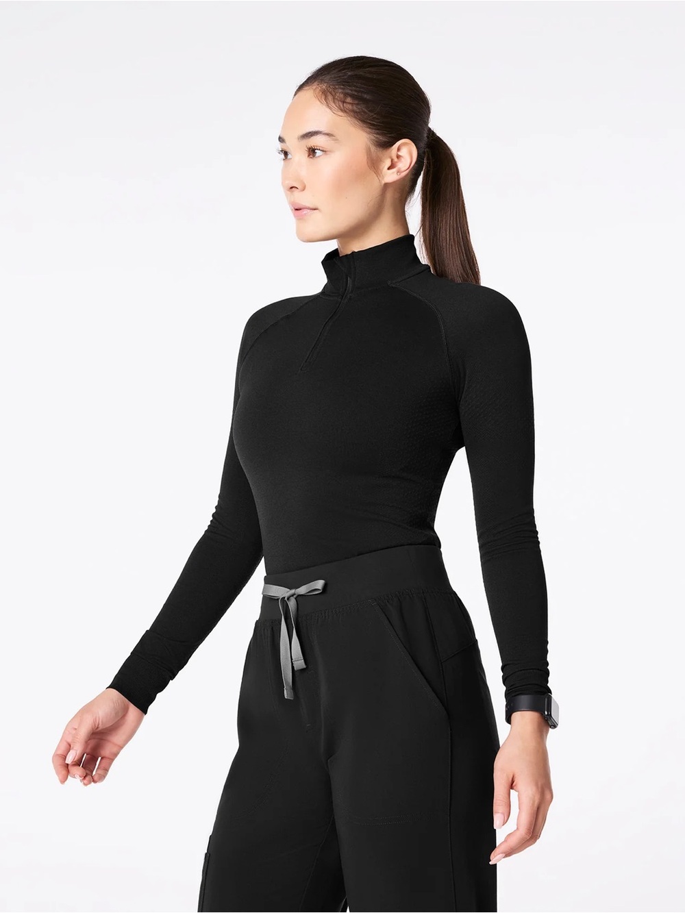 FIGS Salta Seamless 1/4 Zip Longsleeve Underscrub